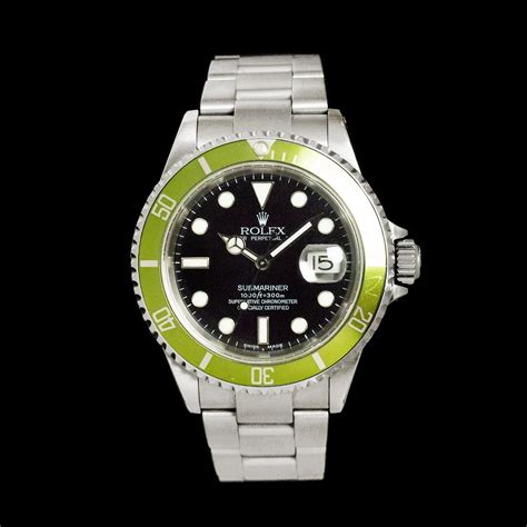 rolex 16610 keramiklünette ausrüsten|Rolex kermit 16610lv.